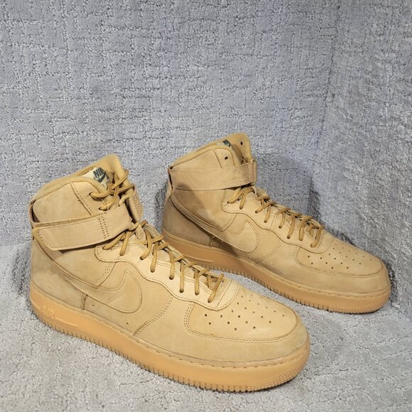Nike Air Force 1 High '07 LV8 WB Men's Size US 12 Wheat Flax Sneaker 882096-200 - Picture 7 of 10